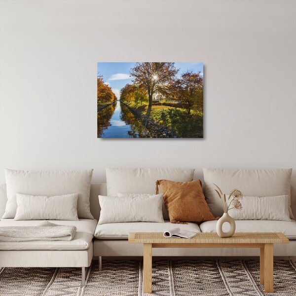 Staklena slika vodenog kanala (70x50 cm)