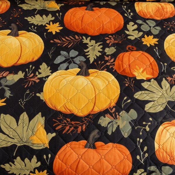 Prekrivač za krevet ORANGE PUMPKINS, šareno. Dimenzije: 170 x 210 cm