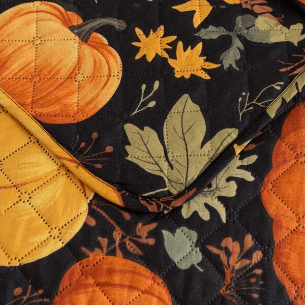 Prekrivač za krevet ORANGE PUMPKINS, šareno. Dimenzije: 170 x 210 cm
