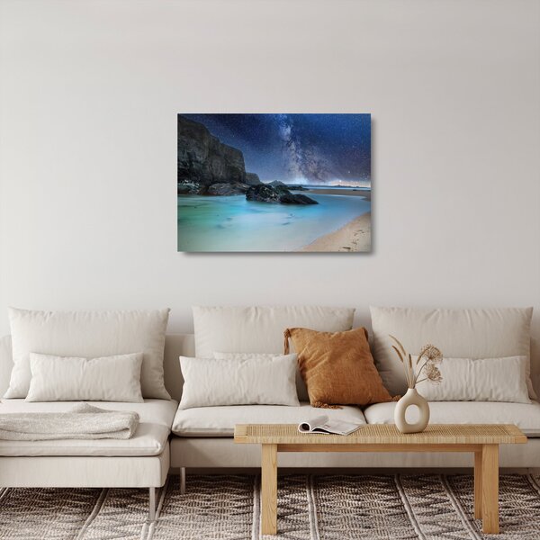 Staklena slika plaže (70x50 cm)