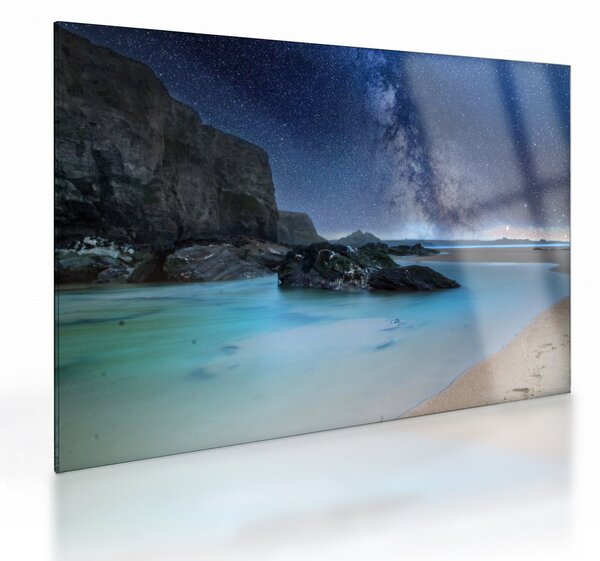 Staklena slika plaže (70x50 cm)