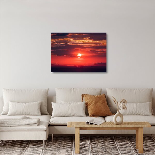 Staklena slika šarenog sunca (70x50 cm)