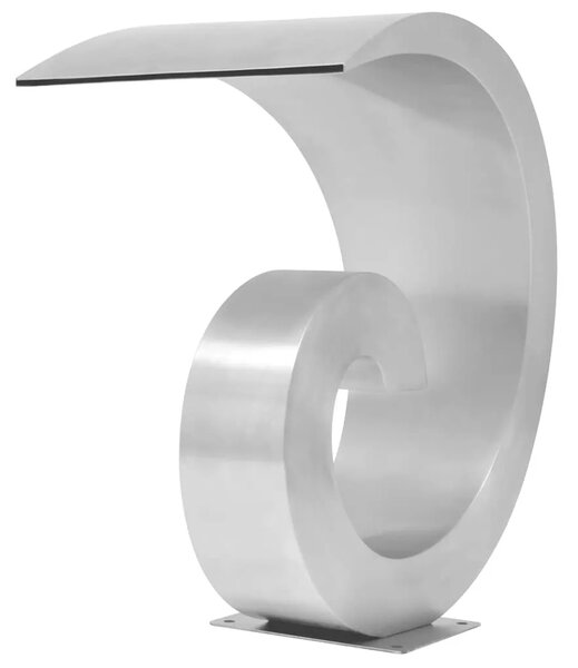 Fontana za bazen od nehrđajućeg čelika 50 x 30 x 53 cm srebrna - bez LED svjetala bez LED svjetala