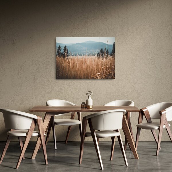 Staklena slika - detalj livadskog bilja (70x50 cm)
