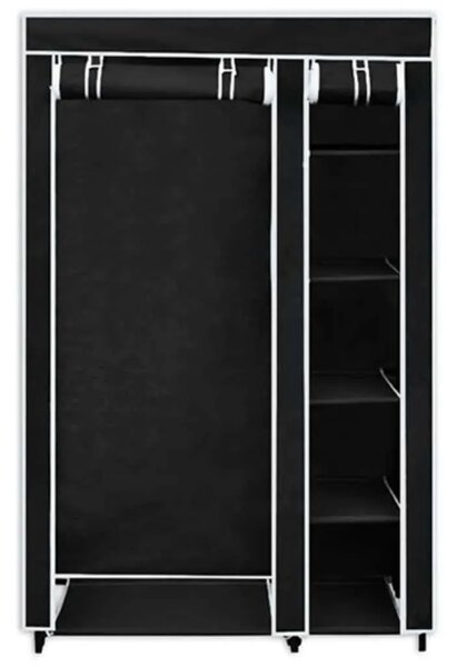 Sklopivi Ormar Crni 110 x 45 x 175 cm - Crna 1 1 Crna
