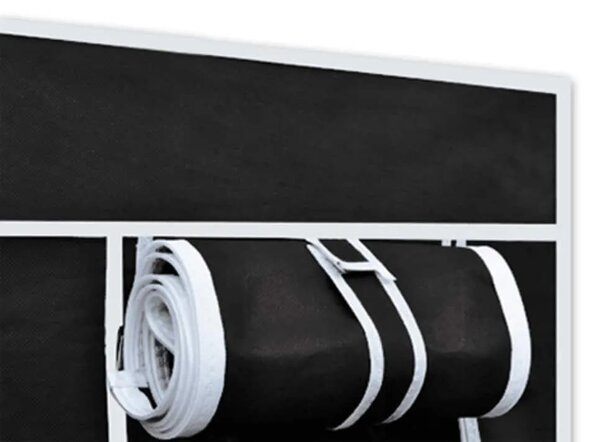 Sklopivi Ormar Crni 110 x 45 x 175 cm - Crna 1 1 Crna