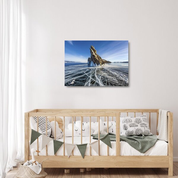 Staklena slika ledenih stijena (70x50 cm)