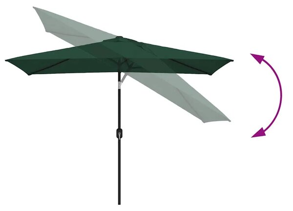 Suncobran 200 x 300 cm zeleni pravokutni - Zelena 1 Zelena