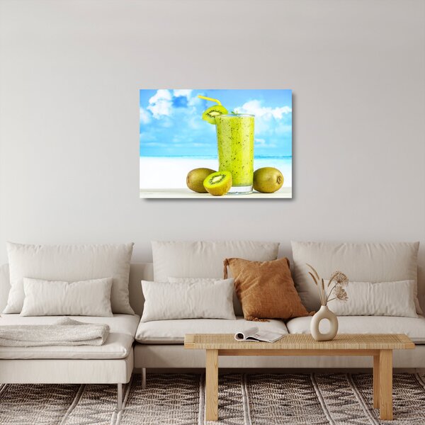 Staklena slika - kiwi smoothie (70x50 cm)