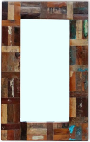 Ogledalo od masivnog obnovljenog drva 80 x 50 cm - 80 x 50 cm 1 80 x 50 cm