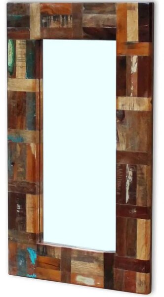 Ogledalo od masivnog obnovljenog drva 80 x 50 cm - 80 x 50 cm 1 80 x 50 cm