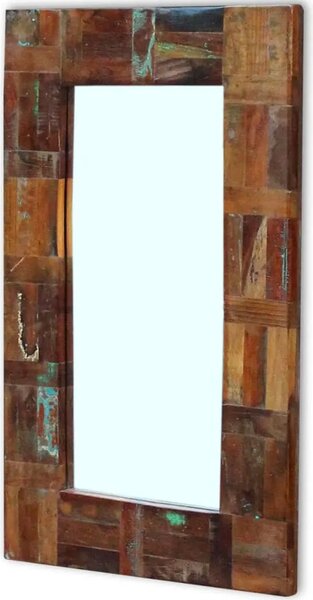 Ogledalo od masivnog obnovljenog drva 80 x 50 cm - 80 x 50 cm 1 80 x 50 cm