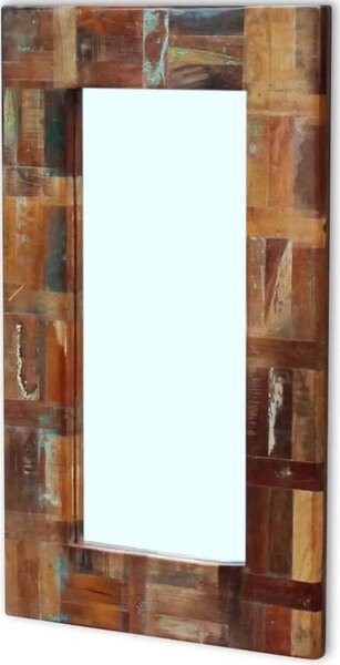 Ogledalo od masivnog obnovljenog drva 80 x 50 cm - 80 x 50 cm 1 80 x 50 cm
