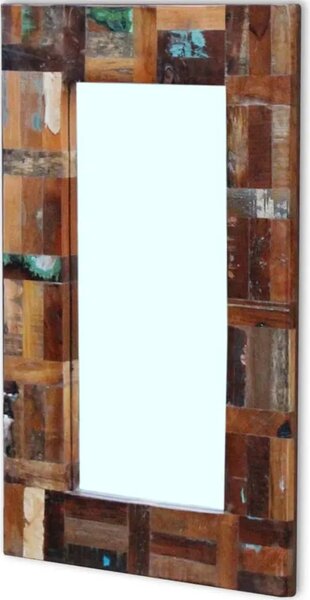 Ogledalo od masivnog obnovljenog drva 80 x 50 cm - 80 x 50 cm 1 80 x 50 cm