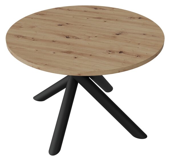 Okrugli blagovaonski stol 110 cm Ossla (hrast artisan)