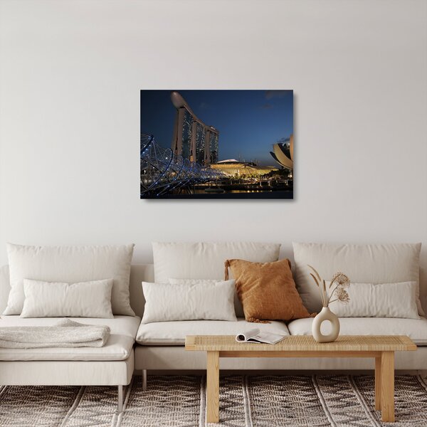 Staklena slika moderne metropole (70x50 cm)
