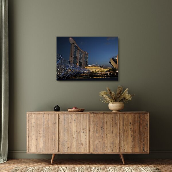 Staklena slika moderne metropole (70x50 cm)