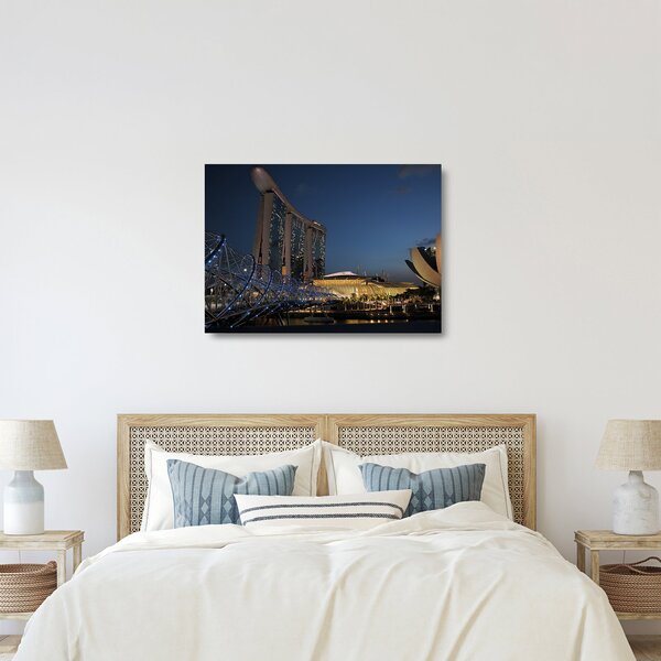 Staklena slika moderne metropole (70x50 cm)