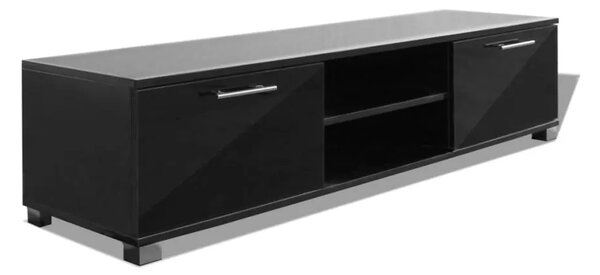 TV ormarić visoki sjaj crni 120 x 40 5 x 35 cm - visoko sjajno crna 1 120 cm Visoko sjajno crna
