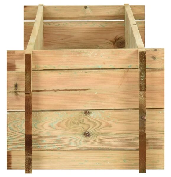 Povišena gredica - Vrtna gredica za povrće impregnirana borovina 120 cm - Smeđa 120 x 40 x 32 cm 1 120 x 40 x 32 cm