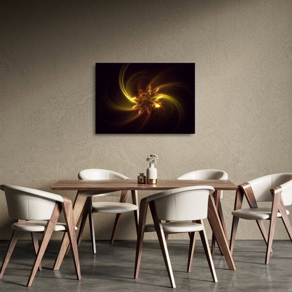 Staklena slika - apstrakcija propelera (70x50 cm)