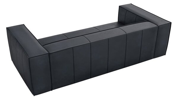 Tamno plava kožna sofa 227 cm Madame – Windsor & Co Sofas