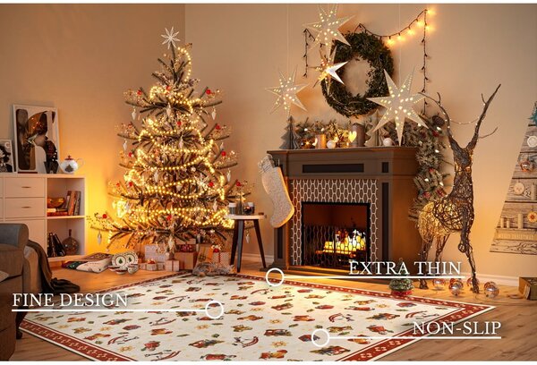 Crveni tepih s božićnim motivom 160x230 cm Red Christmas – Villeroy&Boch