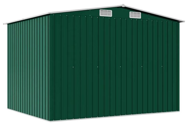 Vrtna kućica za pohranu zelena metalna 257 x 205 x 178 cm - Zelena 1 Zelena