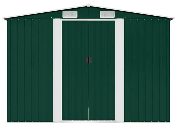 Vrtna kućica za pohranu zelena metalna 257 x 205 x 178 cm - Zelena 1 Zelena