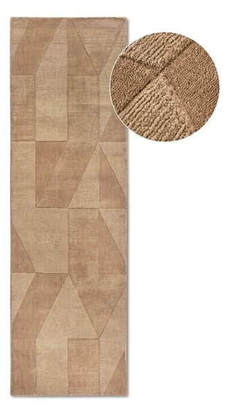 Bež ručno rađena vunenia staza 80x250 cm Ursule – Villeroy&Boch