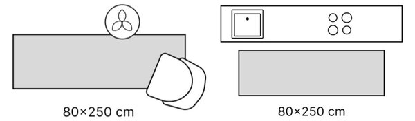 Bež staza 80x250 cm Prisma – Elle Decoration