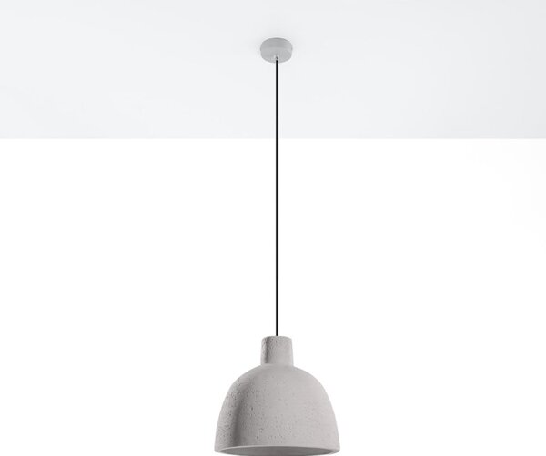 Svijetlo siva viseća svjetiljka ø 28 cm Filippo – Sollux