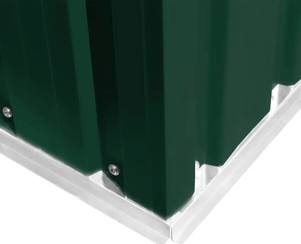 Vrtna kućica za pohranu zelena metalna 257 x 205 x 178 cm - Zelena 1 Zelena