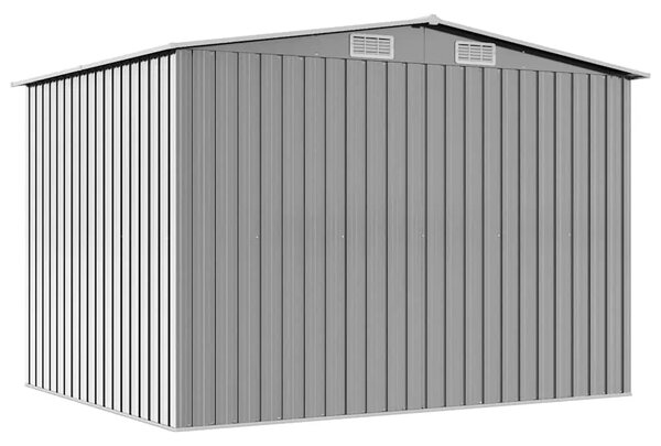 Vrtna kućica za pohranu siva metalna 257 x 205 x 178 cm - Siva 1 Siva