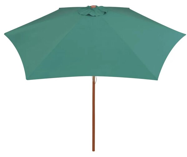 Suncobran 270 x 270 cm s drvenim stupom zeleni - Zelena 1 Zelena
