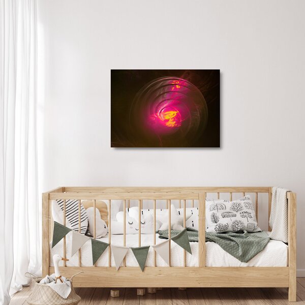 Staklena slika - spiralna apstrakcija (70x50 cm)