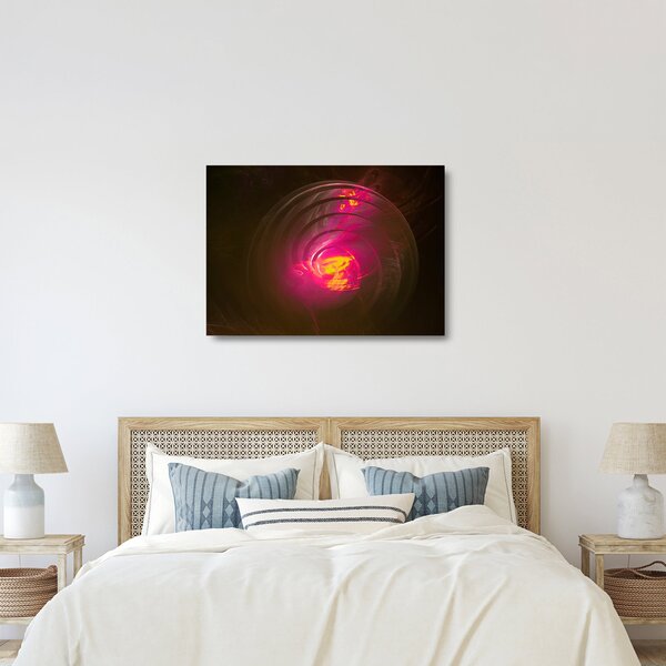Staklena slika - spiralna apstrakcija (70x50 cm)