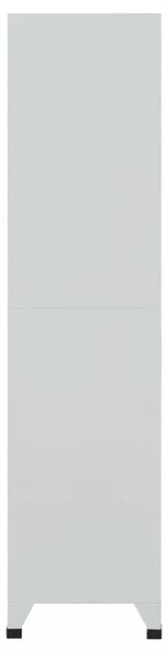 Ormarić s ključem i 6 pretinaca čelični 90 x 45 x 180 cm sivi - Siva 1 sa 6 ormarića s ključem 1