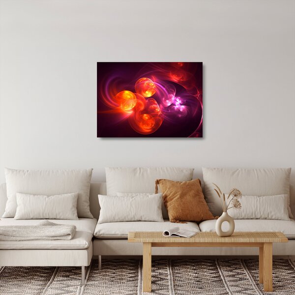 Staklena slika moderne apstrakcije (70x50 cm)