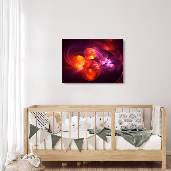 Staklena slika moderne apstrakcije (70x50 cm)