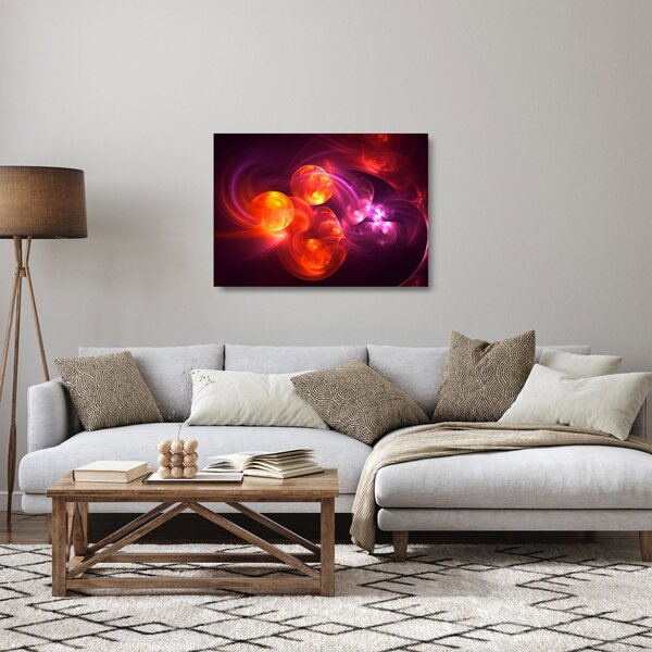 Staklena slika moderne apstrakcije (70x50 cm)