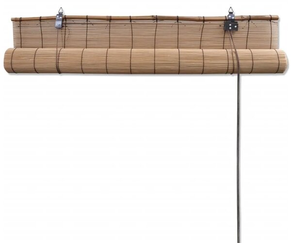 Smeđe rolete od bambusa 120 x 160 cm - Smeđa 120 x 160 cm Smeđa 120 x 160 cm