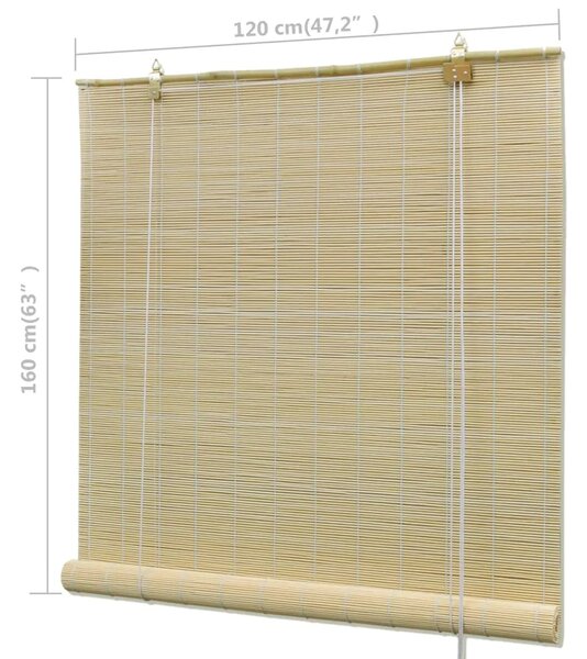 Prirodne rolete od bambusa 120 x 160 cm - Prirodna 120 x 160 cm Prirodna 120 x 160 cm