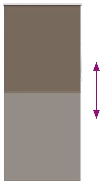 Rolo zavjesa za zamračivanje 84 4 x 230 cm Širina tkanine 80 cm boje kave - Boja kafe 80 x 230 cm Boja kafe 80 x 230 cm