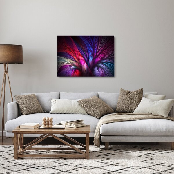 Apstraktna staklena slika stabla (70x50 cm)