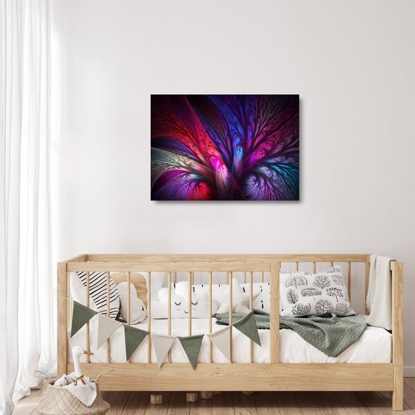 Apstraktna staklena slika stabla (70x50 cm)