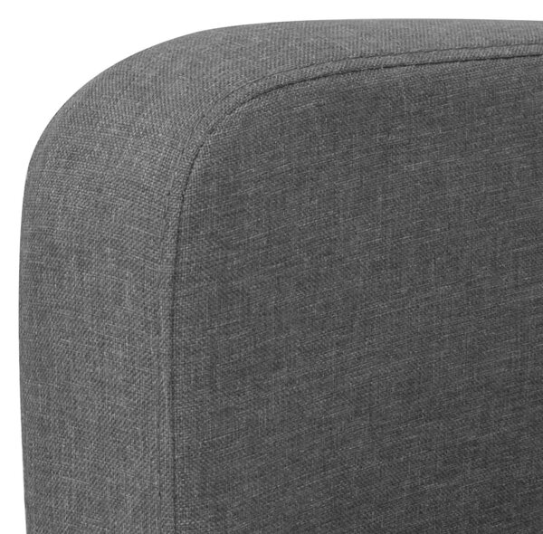 Kauč Dvosjed 135x65x76 cm Tamno Sivi - Tamno siva Dvosjedi Tamno siva Dvosjedi
