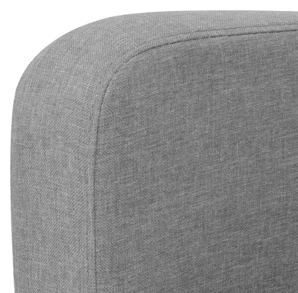 Kauč Dvosjed 135x65x76 cm Svijetlo Sivi - Svjetlosiva Dvosjedi Svjetlosiva Dvosjedi