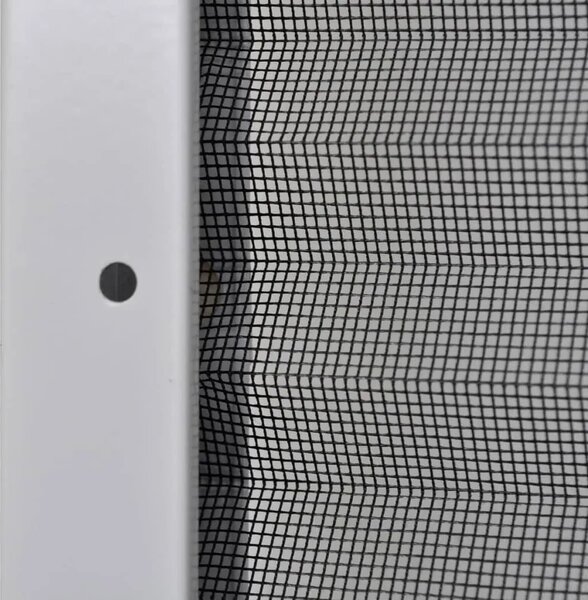 Plisirani Komarica za prozor Aluminijski 80x120 cm - Bijela 80 x 120 cm Bijela 80 x 120 cm