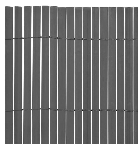 Dvostrana vrtna ograda PVC 90 x 300 cm siva - Siva 90 x 300 cm 1 Siva